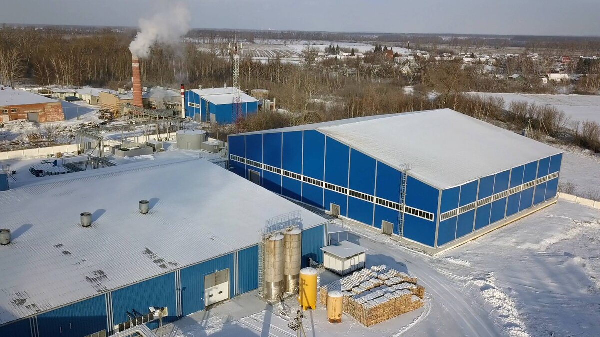 Быстровозводимый склад и центр для переработки яблок 48 х 60 х 10.2 около г. Тамбов, Россия. Производство ПК Веста