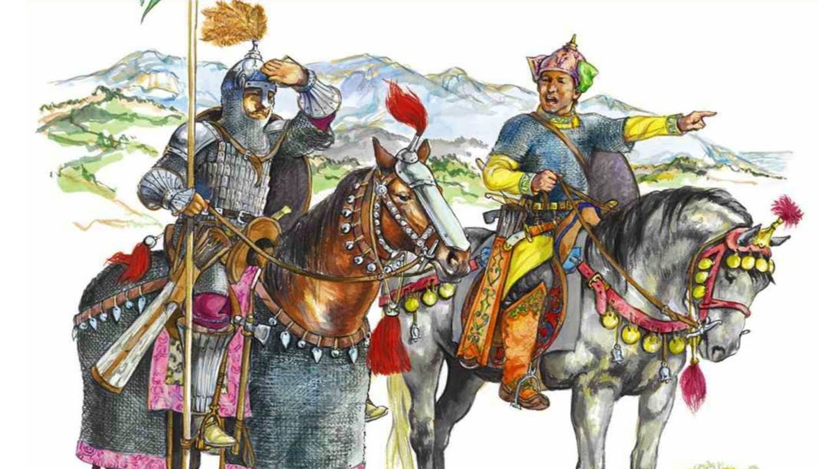 Хазарский воин 10 века. Хазарский воин 9 век.
