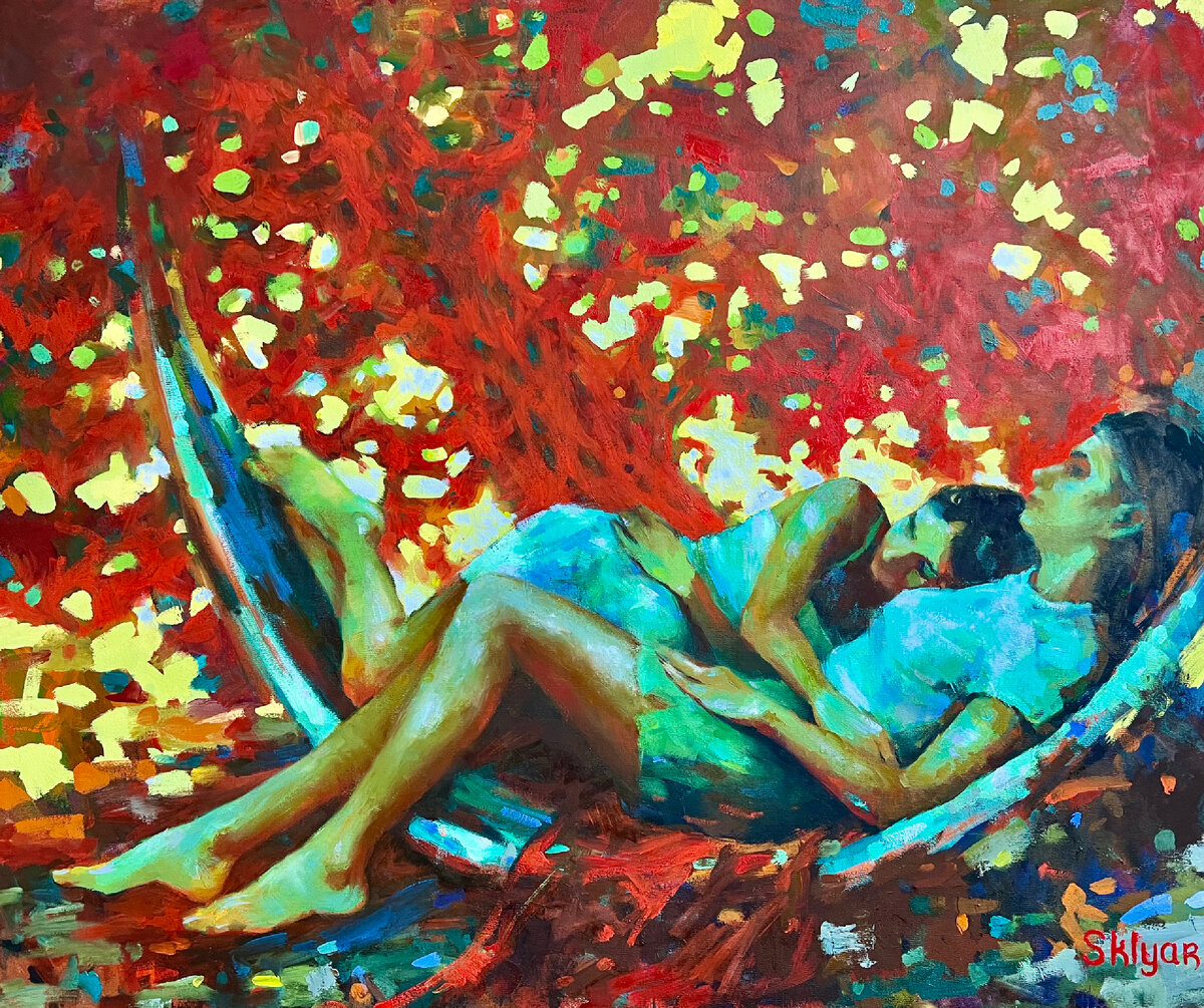«Сестры». Sklyar. 1000х1200. Холст, масло. 2022 год. 