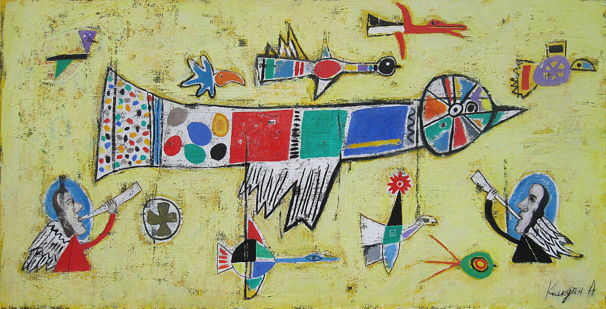 "Птицы и ангелы", художник Колкутин Андрей. Весенняя тема обновления в религиозном контексте