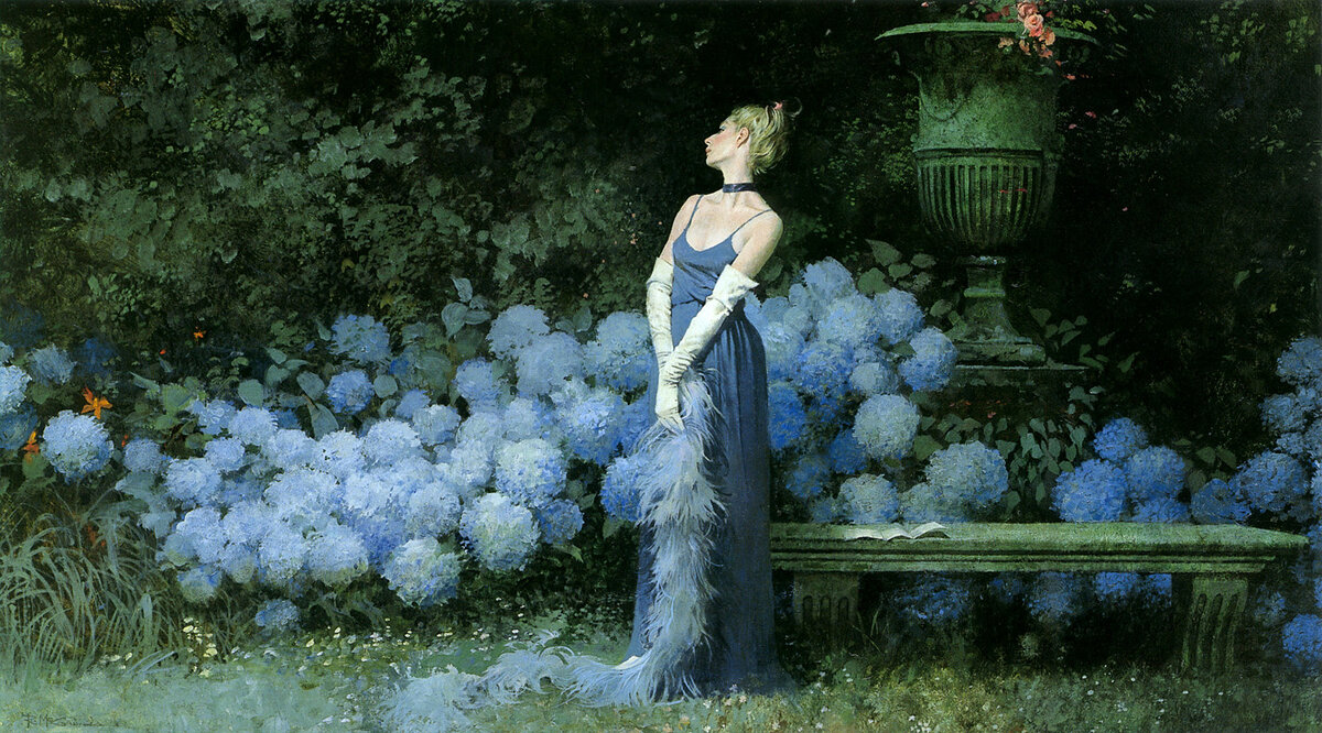 Р. Макгиннис "Голубые цветы"