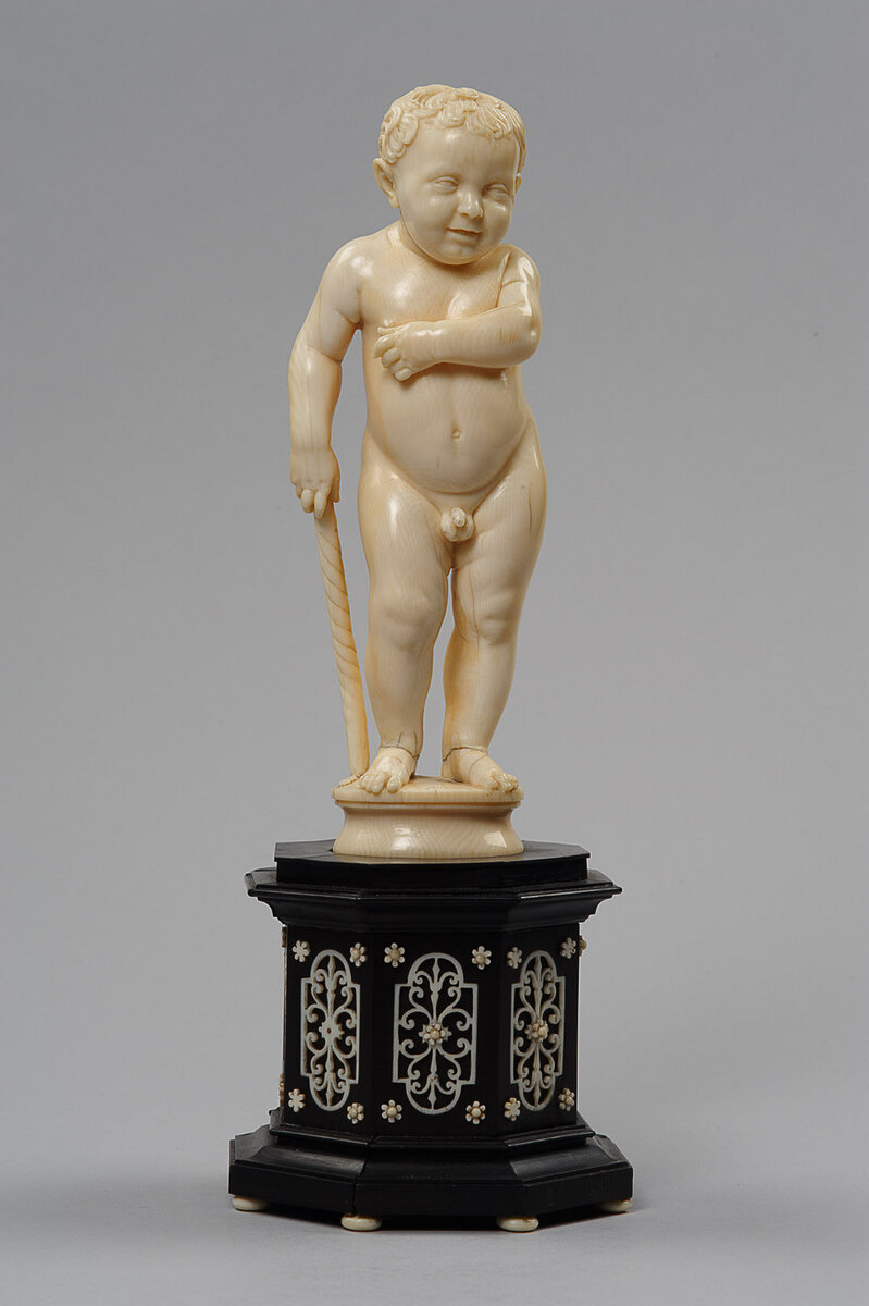 Путти с потухшим факелом, Леонард Керн, высота 15 см без подставки, 1632 г. 