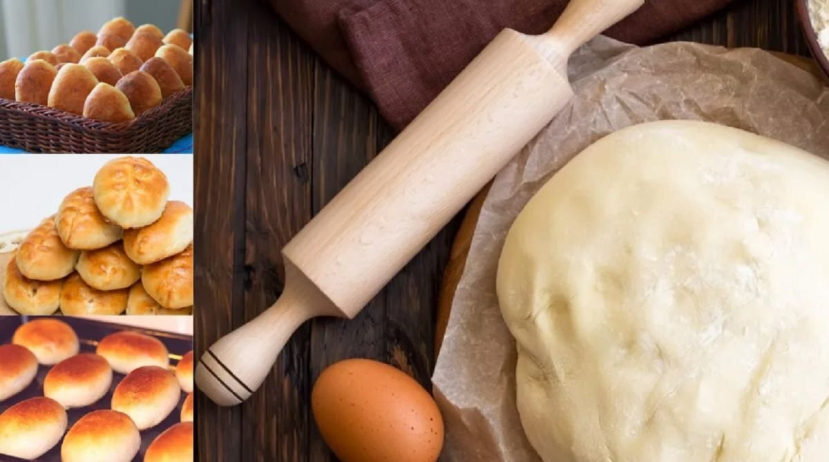      Тесто для пирогов из сухих дрожжей