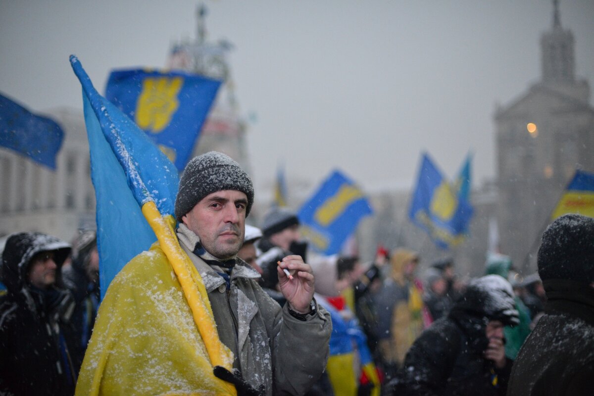    Украинцы на демонстрации (cc) Ivan Bandura
