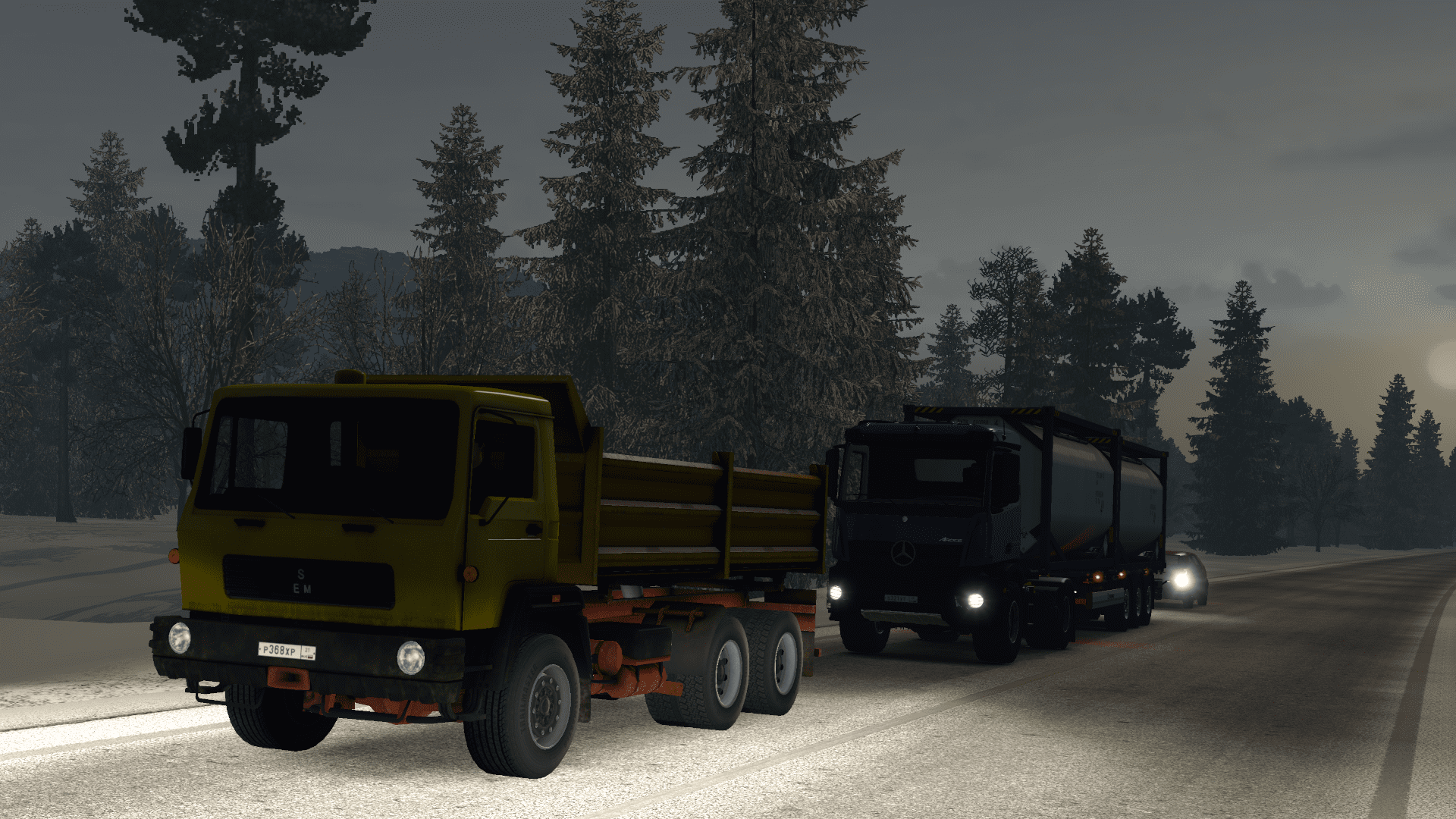 Euro Truck Simulator 2 1.36 Суровая россия Облучье в Новобурейский  Инфицированное сырье 28.620 кг #6