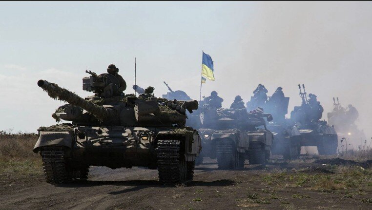 танки ВСУ на марше