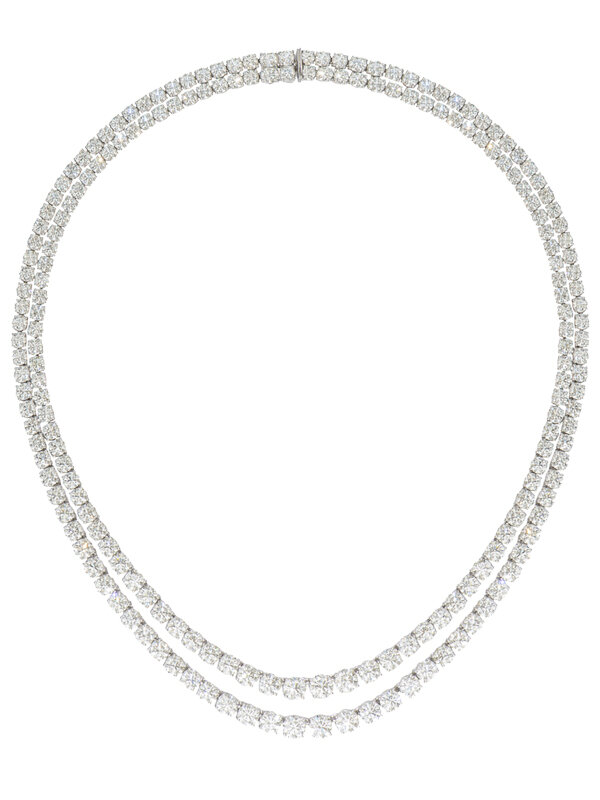 Колье Mercury Classic из белого золота с бриллиантами