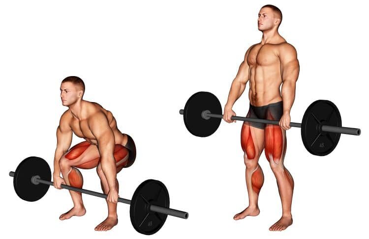 Становая тяга со штангой