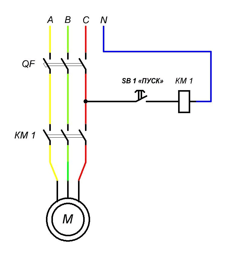 Схема подключения пускателя: реверсивная и нереверсивная, технические характеристики