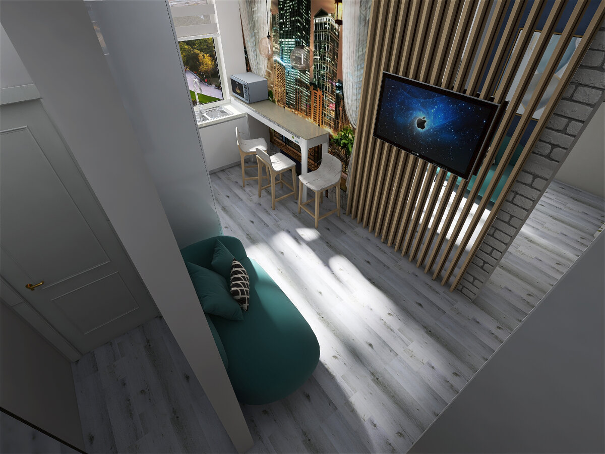 Вид на барную стойку