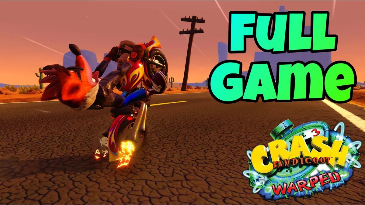 Crash Bandicoot 3 full game walkthrough