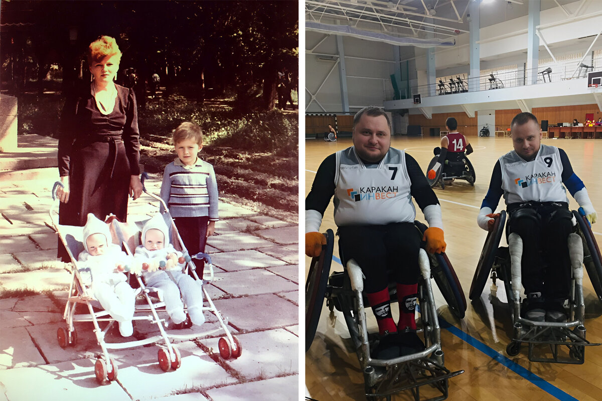 Павел и Андрей Павленко заболели в 9 лет, через 10 лет им пришлось сесть в коляски Фото: предоставлено Павлом Павленко