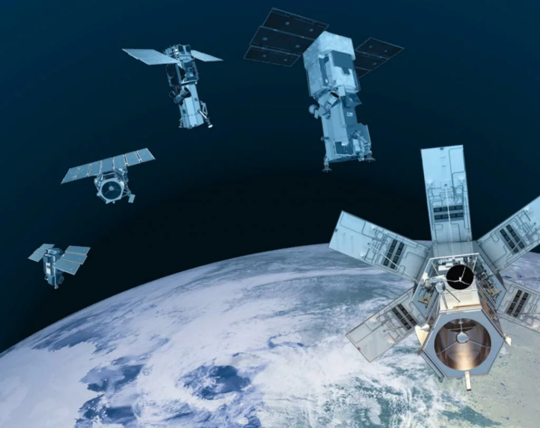 Несколько спутников. Worldview-4 космический аппарат. Космические аппараты разведки. Космические системы разведки США. Разведывательные спутники.