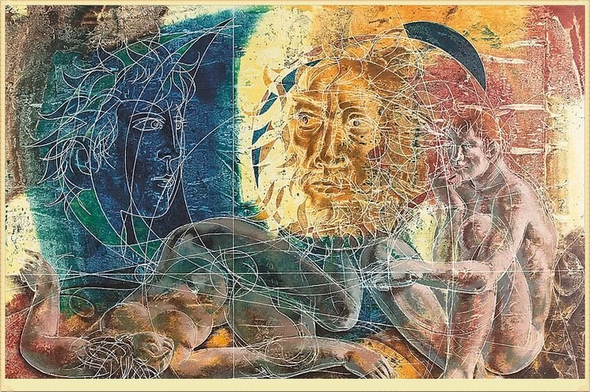 Ганс Эрни (Hans Erni). Солнце и Луна. 
