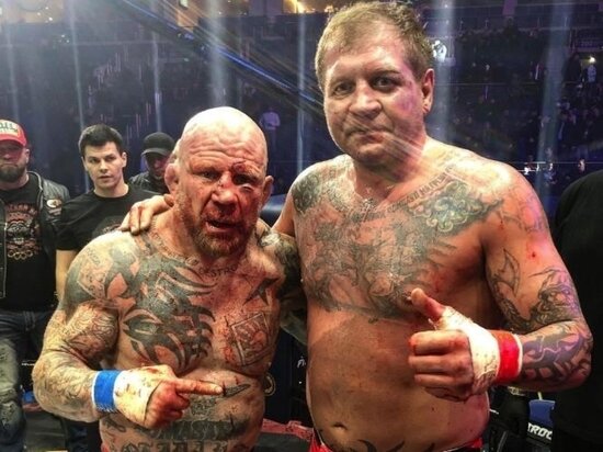     Джефф Монсон и Александр Емельяненко. Фото: соцсети Александра Емельяненко