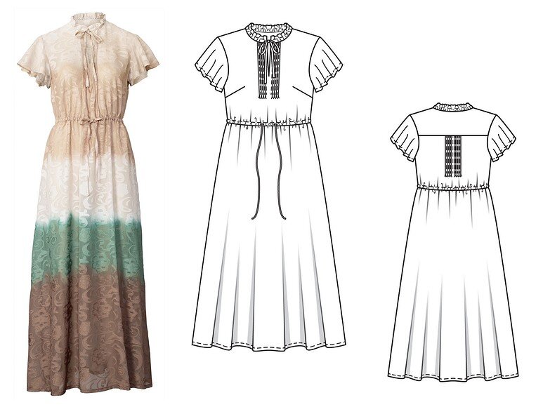     Технические рисунки Burda Style 4/2023