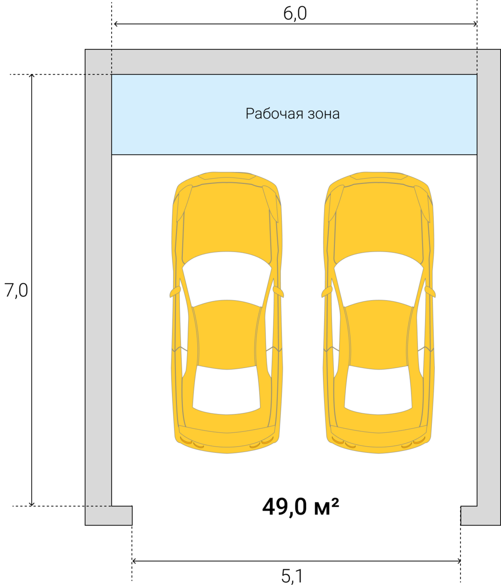 Гараж 5 х 7 м