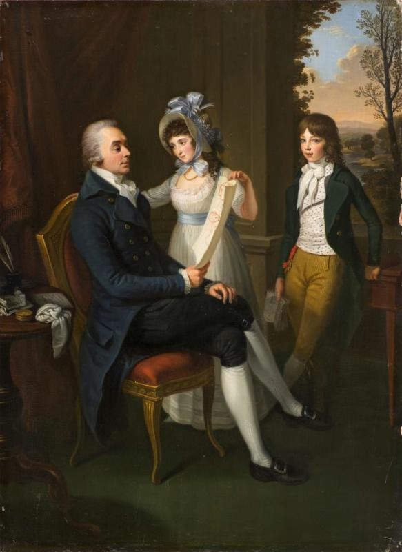 Граф Воронцов с дочерью Екатериной и сыном Михаилом