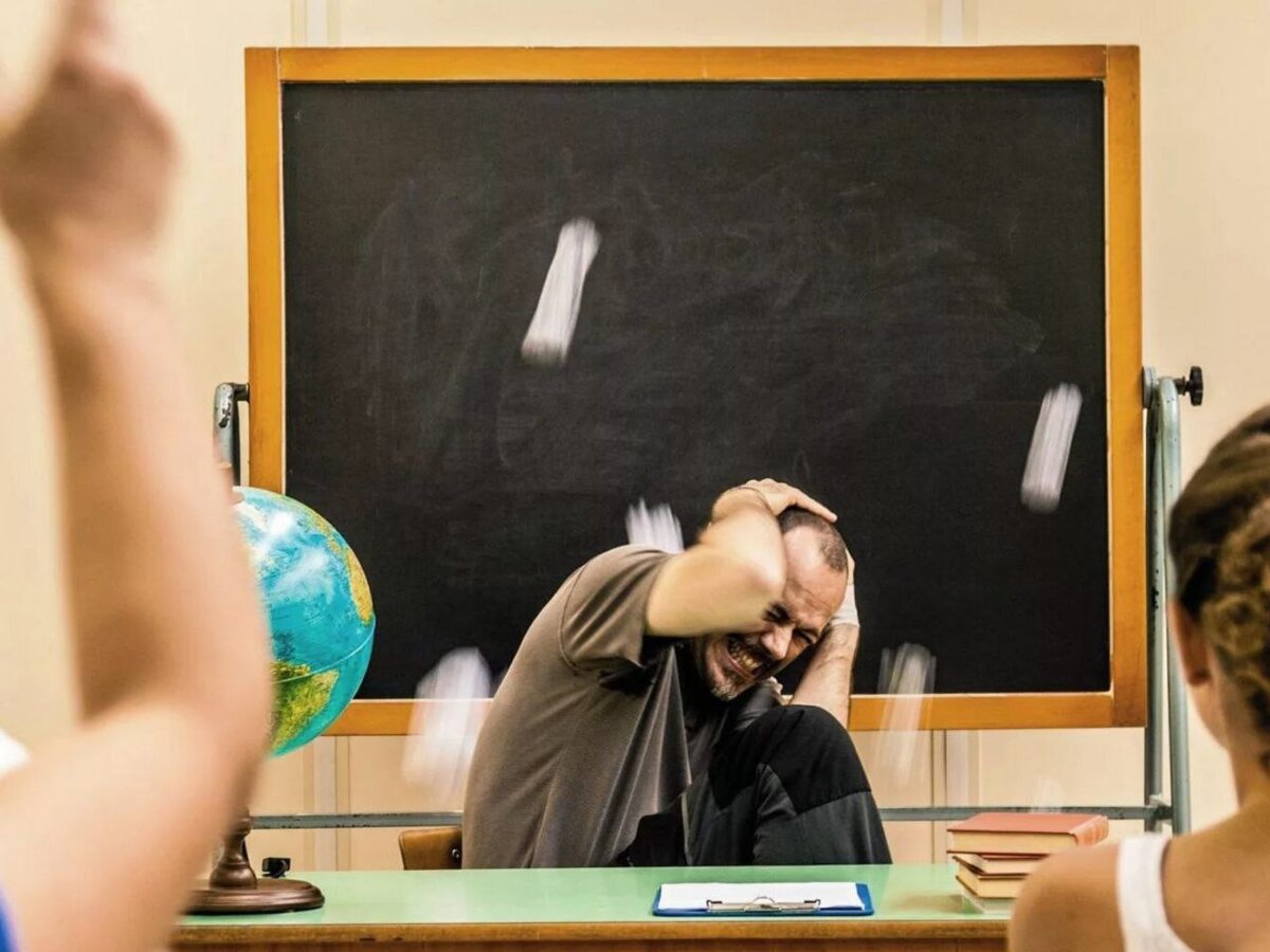 учительница застряла