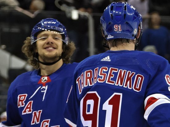     Артемий панарин и Владимир Тарасенко. Фото: twitter.com/NYRangers