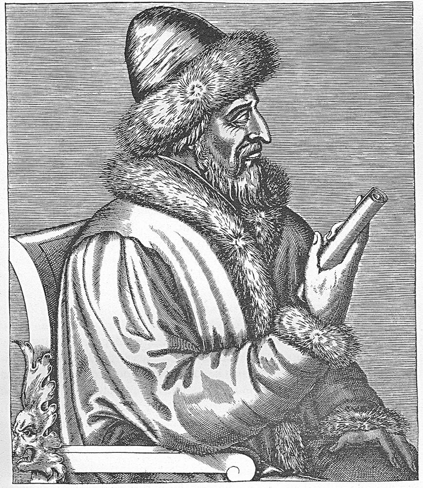 Василий III на французской гравюре Андре Теве