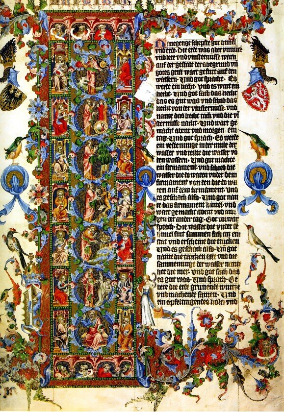 Библия Венцеслава IV. 1390-1400. Венская Национальная библиотека