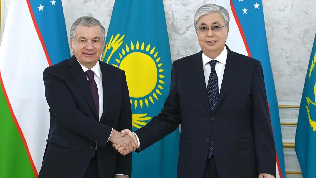    Шавкат Мирзиеев и Касым-Жомарт Токаев:akorda.kz