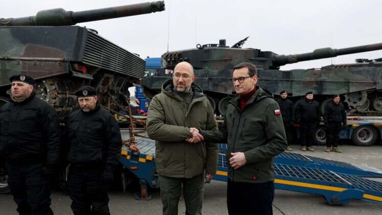Первые танки Leopard 2 прибыли на Украину из Польши