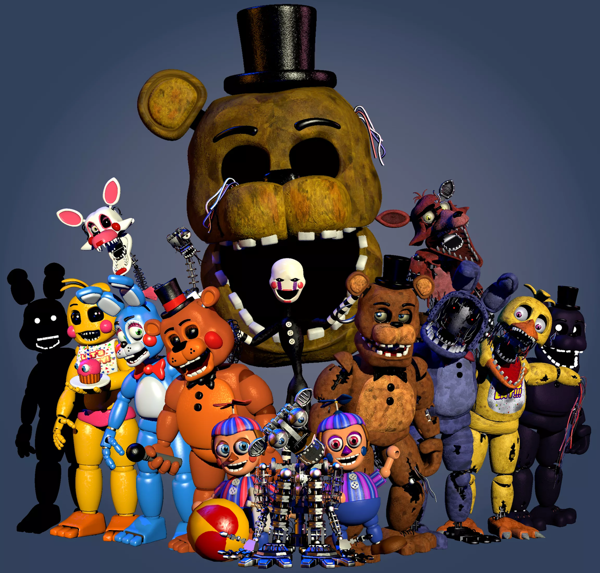 Фото персонажей fnaf