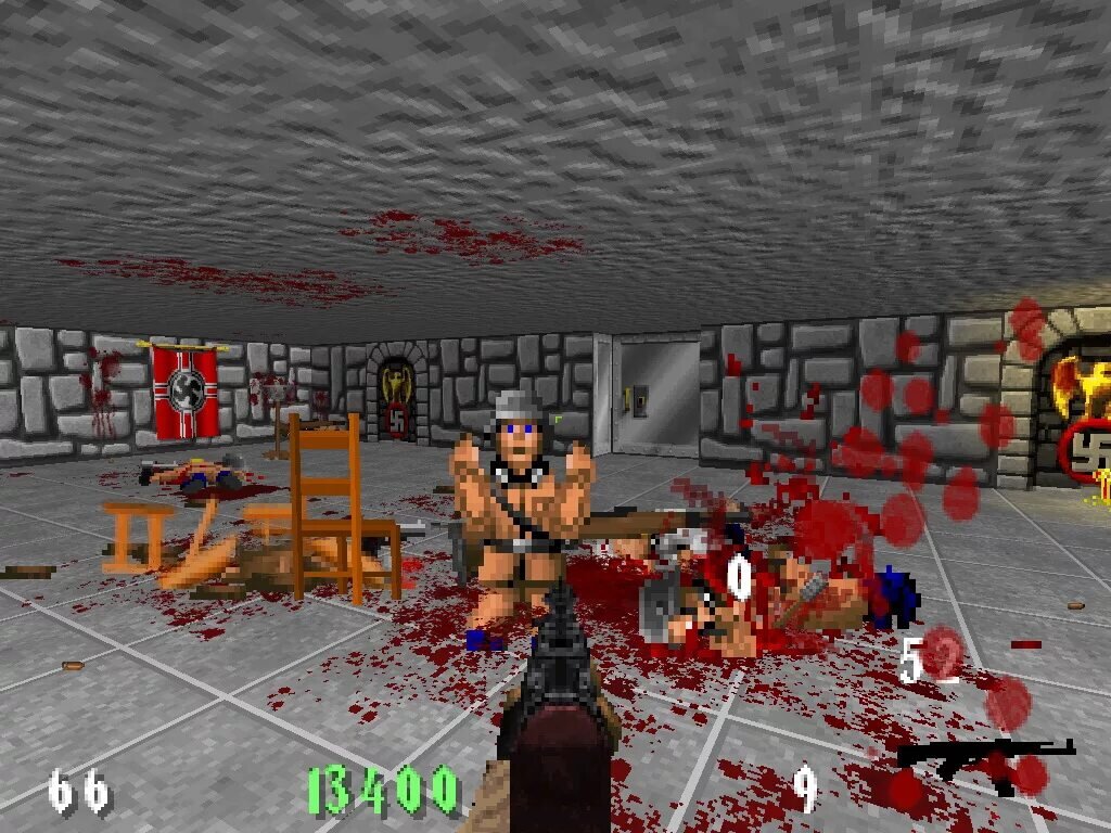 D игр первый. Wolfenstein 3d 1992. Игра Wolf 1992. Wolfenstein 3d враги.
