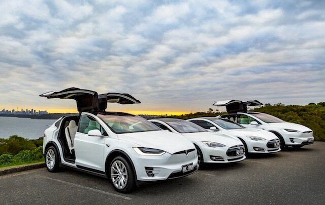 Tesla model x сверху