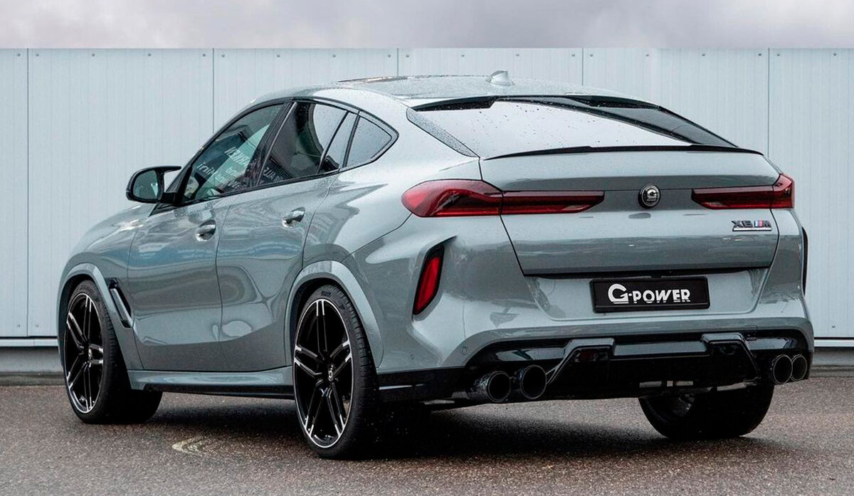 BMW X6 M вид сзади