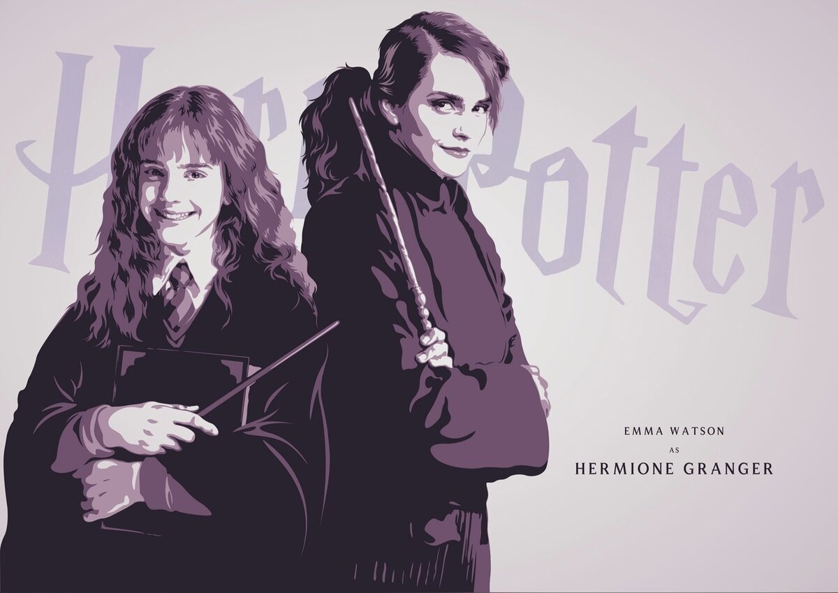 Hermione Granger through the years, by Alexey Kovin