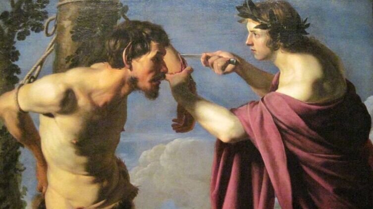    Бартоломео Манфреди, «Аполлон и Марсий» (фрагмент) Фото: общественное достояние