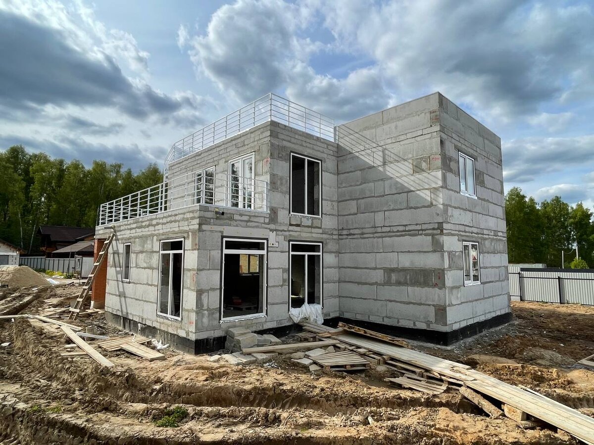 Дом из теплобетона