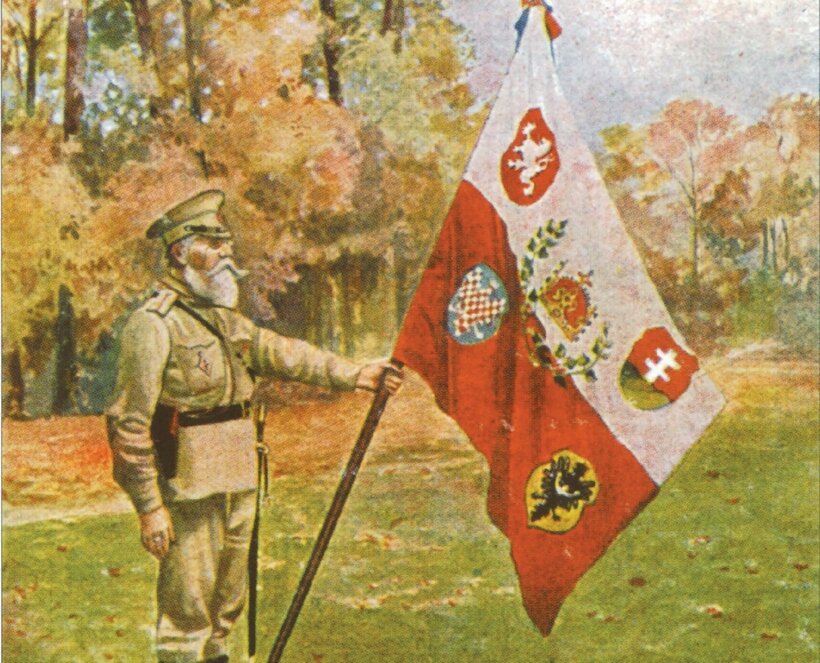 Картинка современного уральского журнала "Веси", прославляющего интервенцию