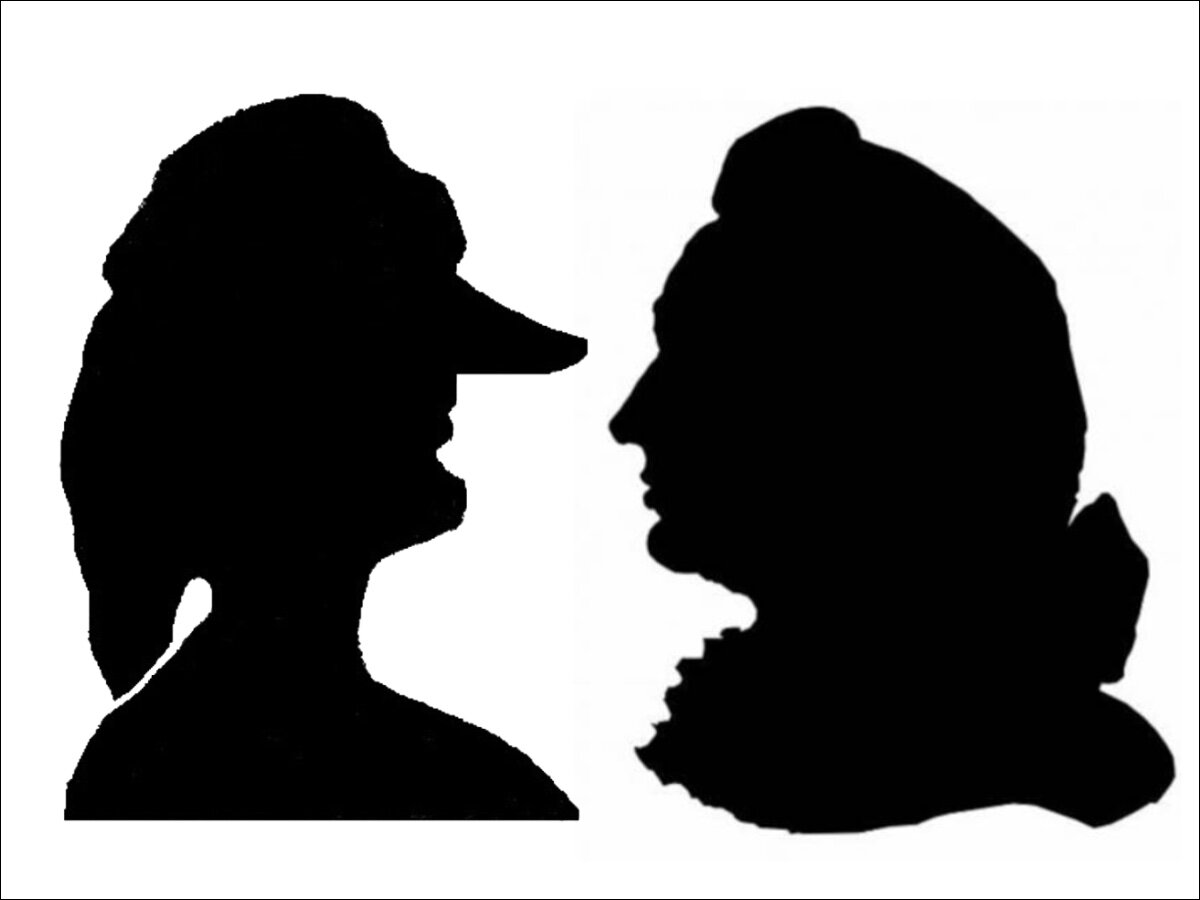 Карикатура и "правильный" силуэт Этьена де Силуэта