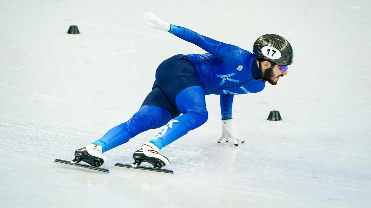    Денис Никиша жарыс кезінде:olympic.kz