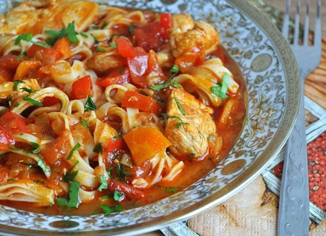  Лагман с курицей