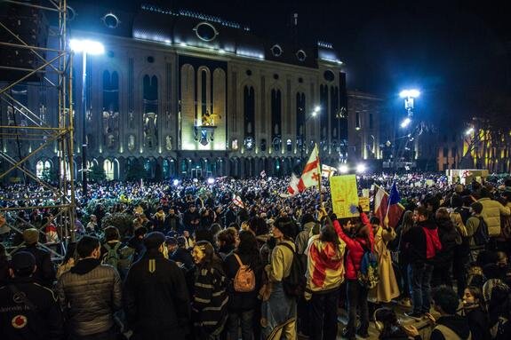    акция протеста в Тбилиси, Konstantin Volkov/globallookpress.com