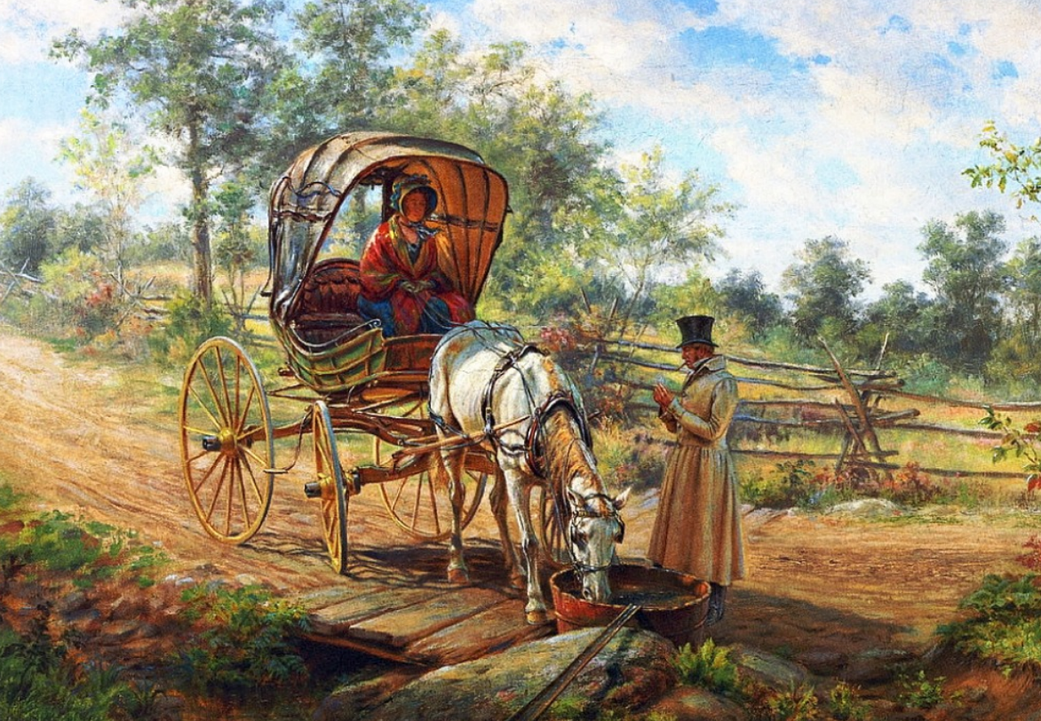 Художник Edward Lamson Henry 1841-1919. Американский художник Edward Lamson Henry - Эдвард Генри Ламсон (1841-1919). Генри Ламсон экипаж. Хейвуд Харри живопись повозки карета.