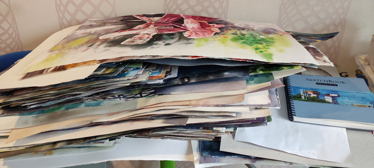 Мой акварельный ворох