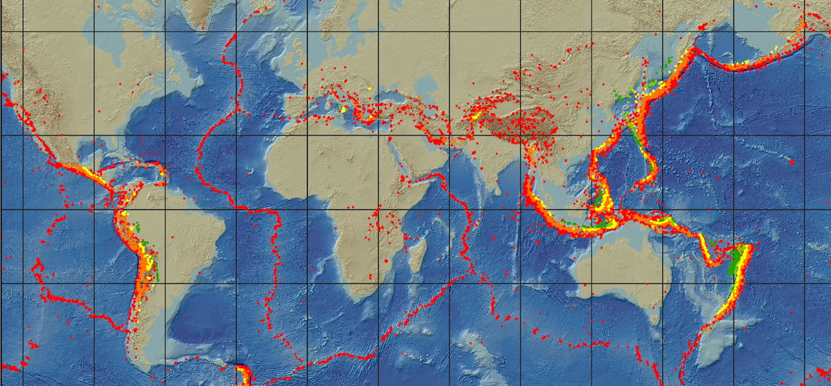 Землетрясение карта землетрясений реальном. Сейсмоактивные зоны Европы. Карта сейсмических зон.