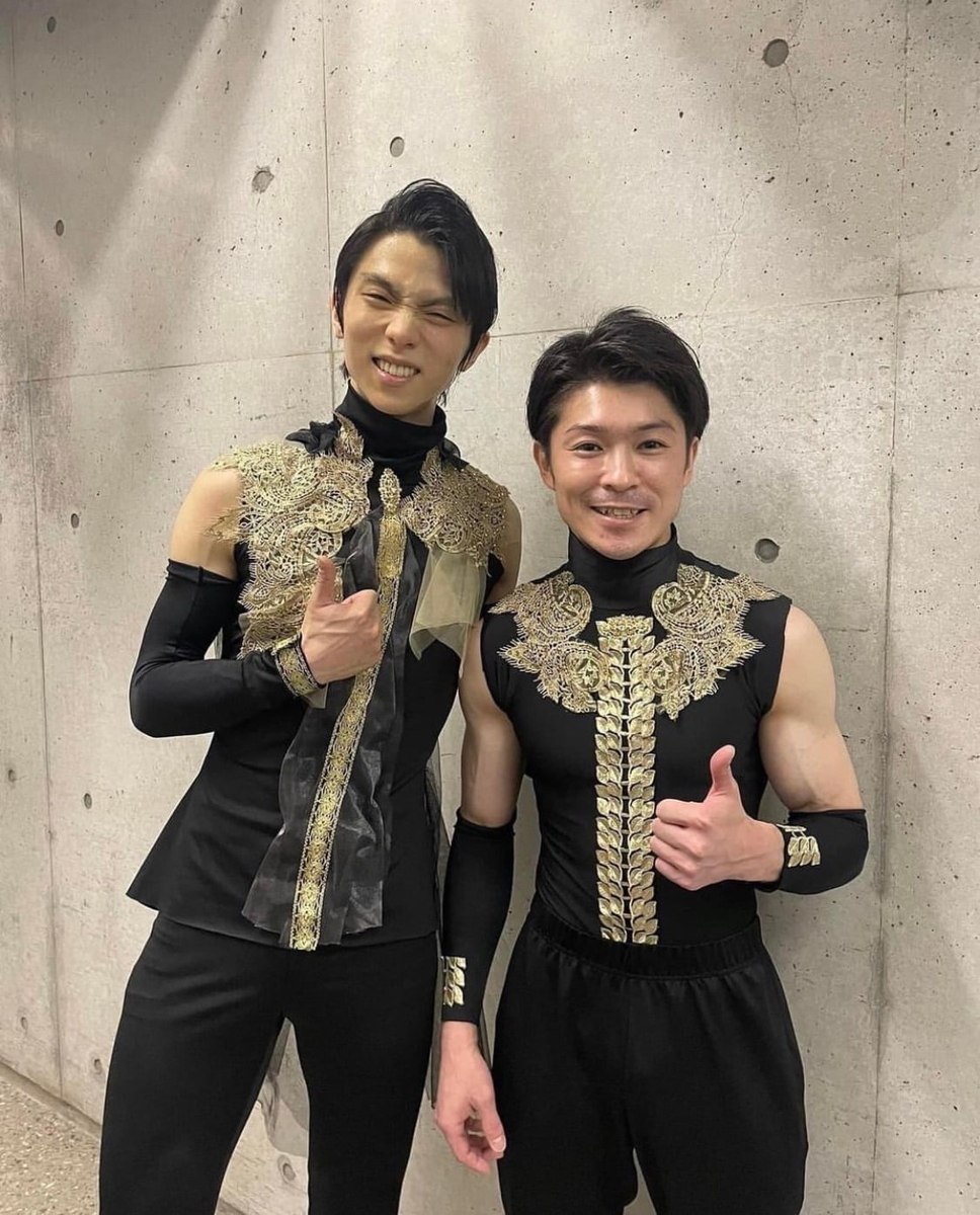 Johnny Weir and Yuzuru Hanyu