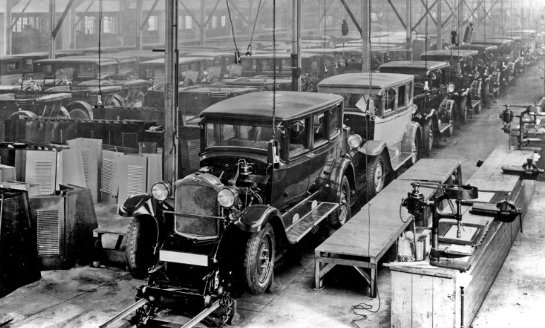 Завод Opel в Рюссельсхайме в 1928 году