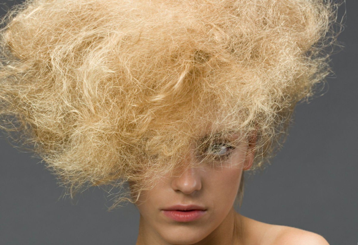 сожженые, пористые волосы