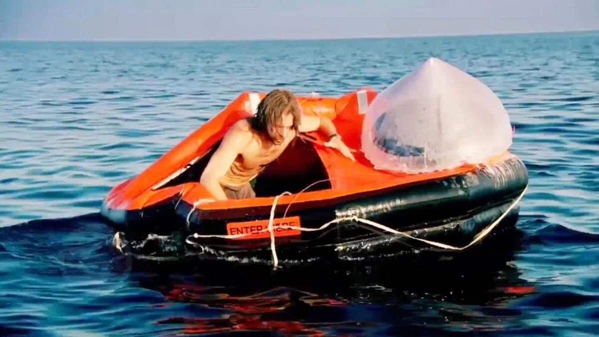 Фото: Стив Каллахан на плоту