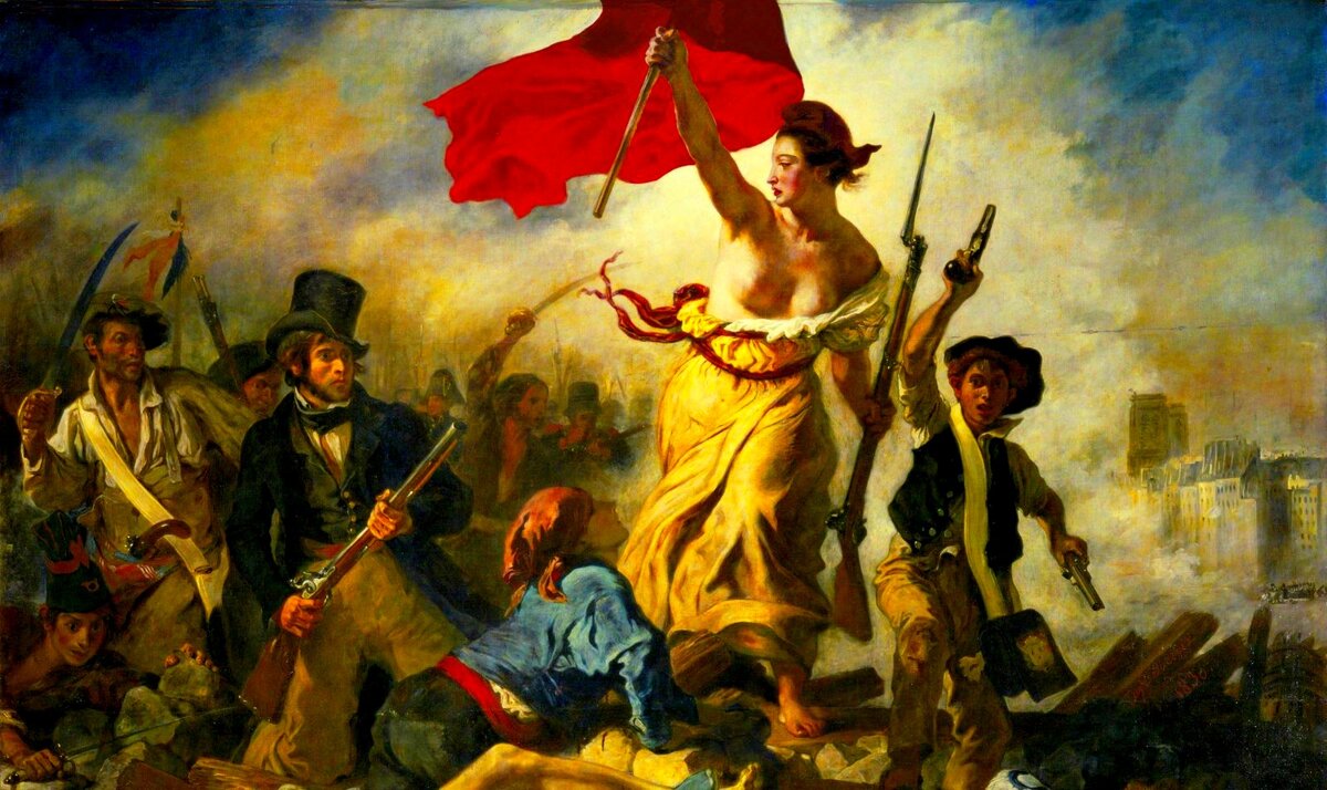 Эжен Делакруа. «Свобода, ведущая народ». 1830