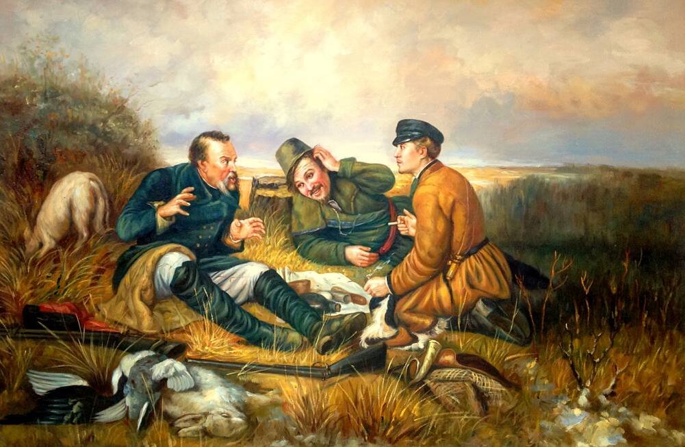 В. Г. Перов. Охотники на привале.