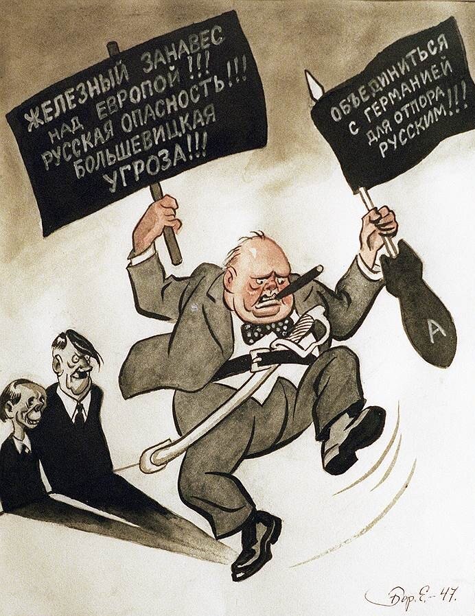 Рисунок знаменитого советского карикатуриста Бориса Ефимова